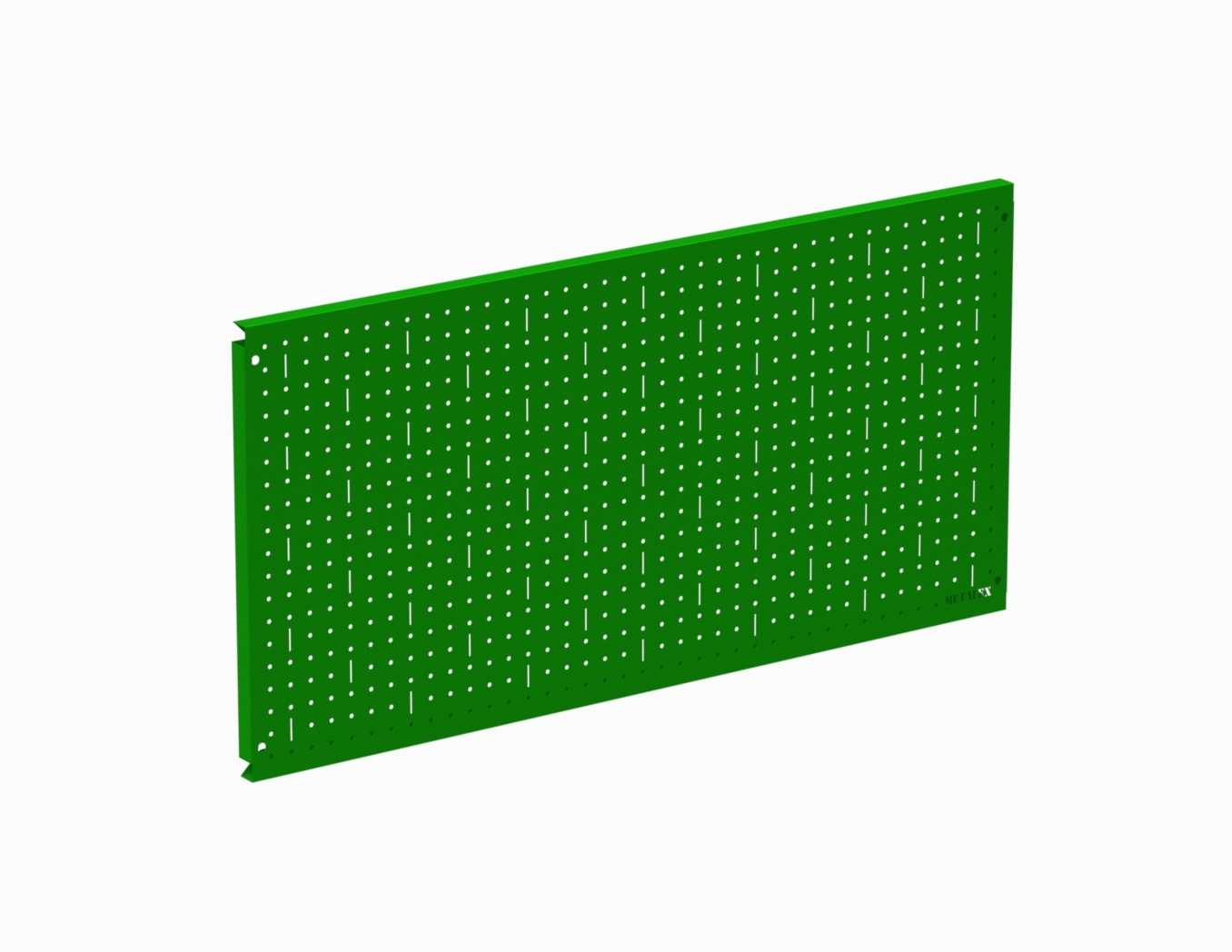 Металлическая перфопанель Metalex 600х1600 зелёная