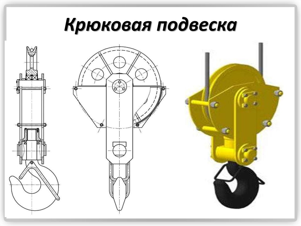 Крюковая подвеска крана из чего состоит - фото Крюковая подвеска крана из чего состоит - изображение