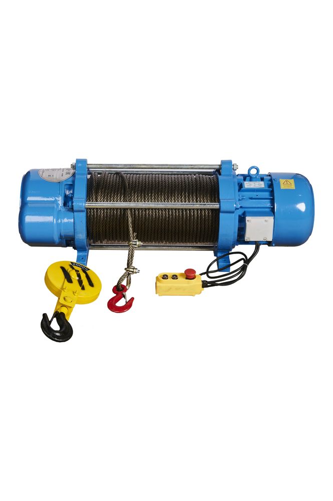 Лебедка TOR ЛЭК-1000 E21 (KCD) 1000/2000 кг 380 В с канатом 100/50 м