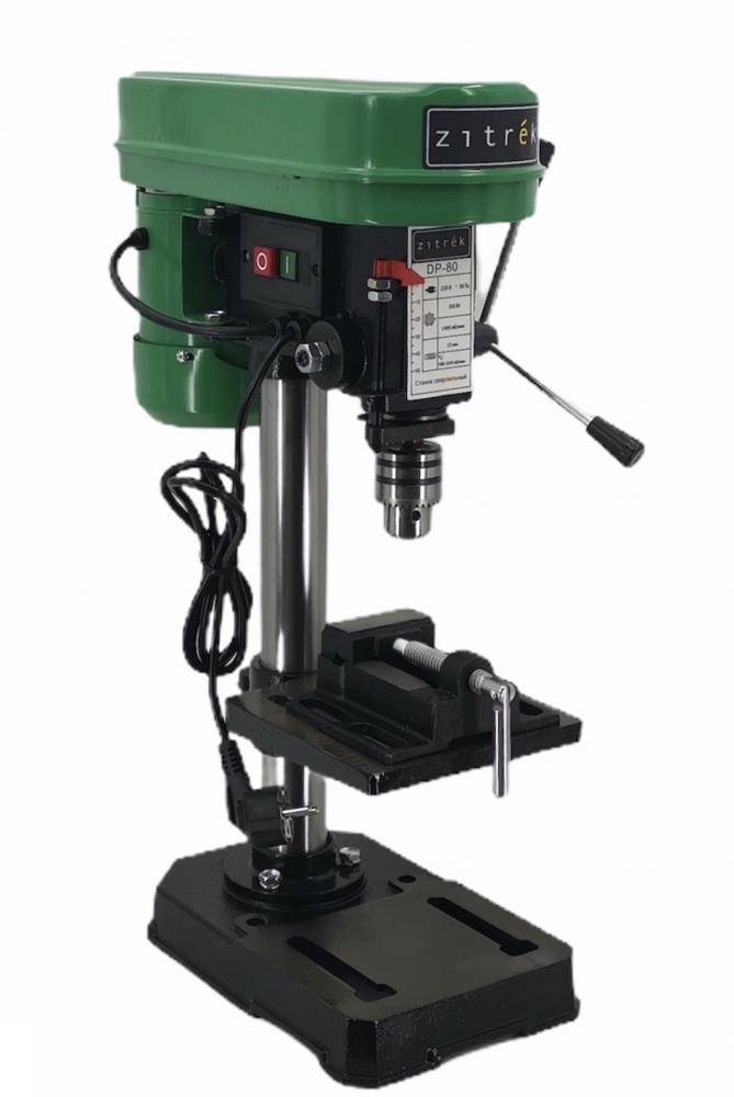 Станок сверлильный Zitrek DP-80 (220В/350Вт/5скор/D13мм) с тисками 067-4013