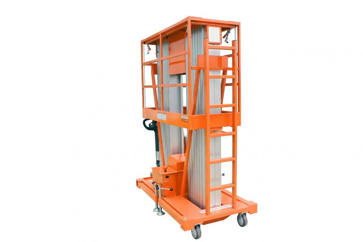 Самоходный телескопический двухмачтовый подъемник GROST Doble Mast Drive 200-12