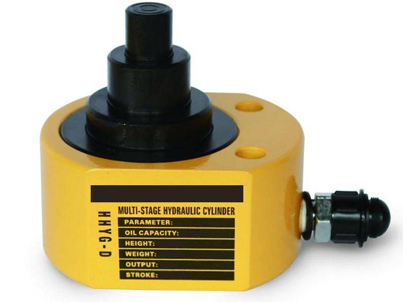 Домкрат гидравлический телескопический низкий TOR ДТ20Г27 20 т (2 уровня)