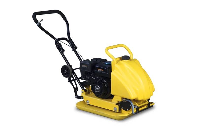 Виброплита TOR T-100 100,5 кг, 25кН Honda бак, коврик, колесный комплект - изображение