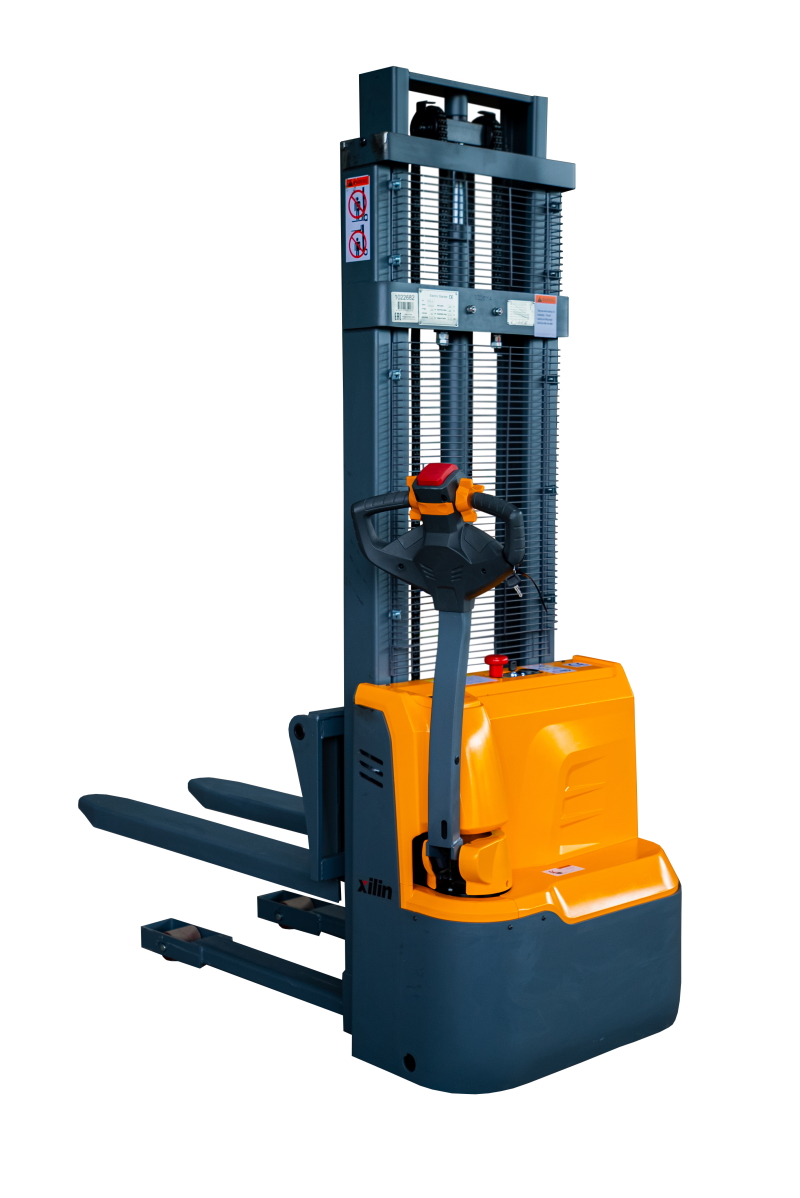 Штабелер самоходный 1,5 т 3,5 м XILIN CDD15R-EN 24/105 В/Ач с раздвижными вилами - изображение