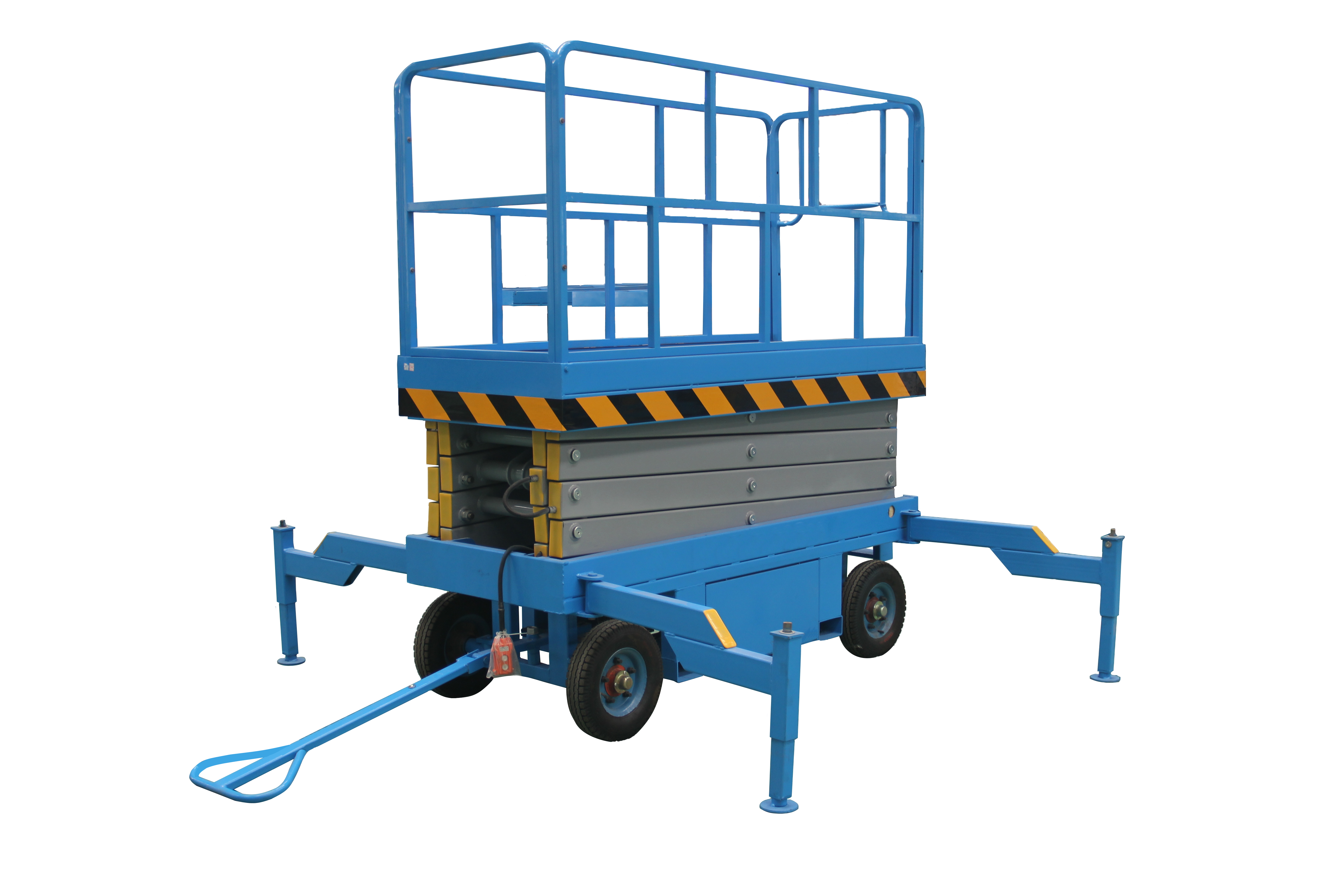 Подъемник ножничный передвижной 300 кг 16/18 м TOR SJY-0,3-16 AC/DC 380В сеть/аккумуляторный (Y) - изображение