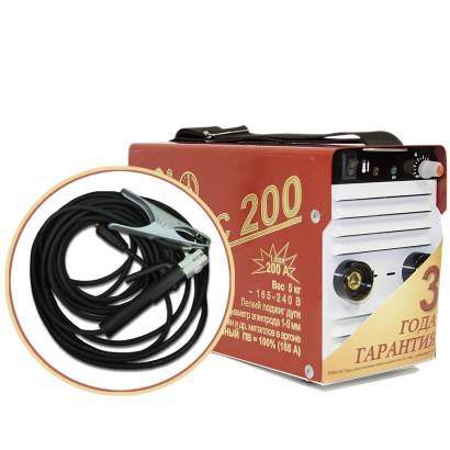 Инвертор сварочный Торус-200 (с комплектом проводов), индикация 051-4661
