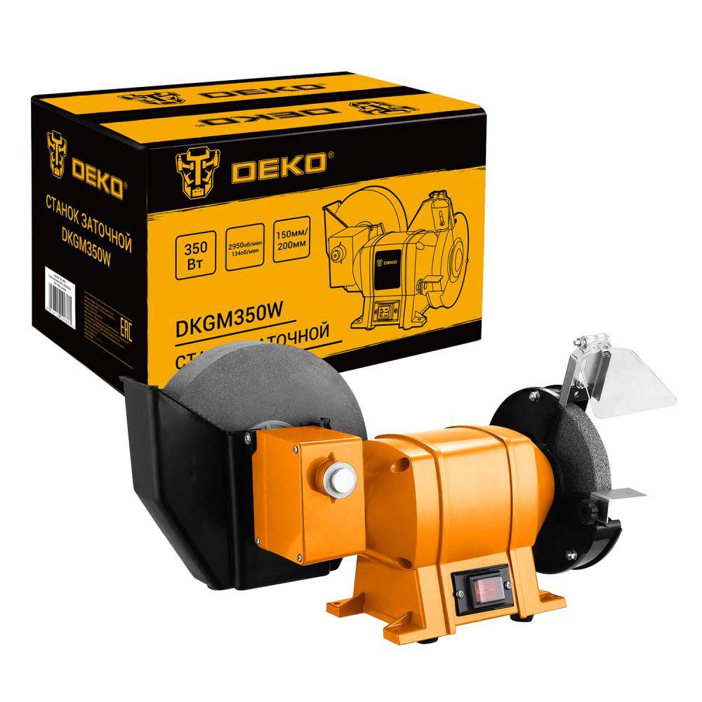 Станок заточной DEKO DKGM350W, 200/150мм, угловой 063-4423