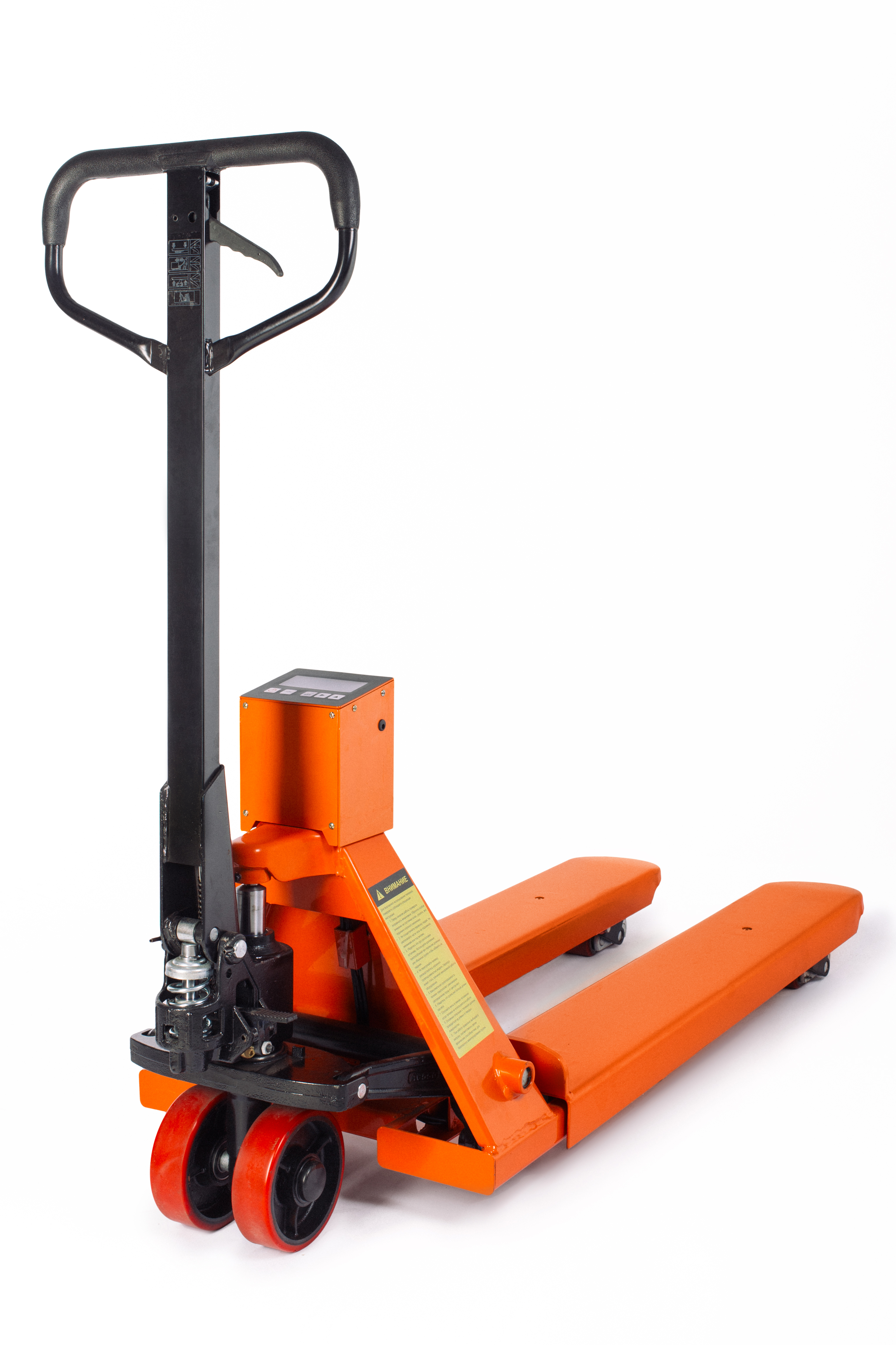 Тележка гидравлическая с весами 2000 кг 1150 мм полиуретановые колеса TOR CBY-CW2 (серия N) - изображение