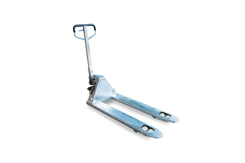 Тележка гидравлическая оцинкованная 2500 кг 1150 мм нейлоновые колеса XILIN BFG - изображение