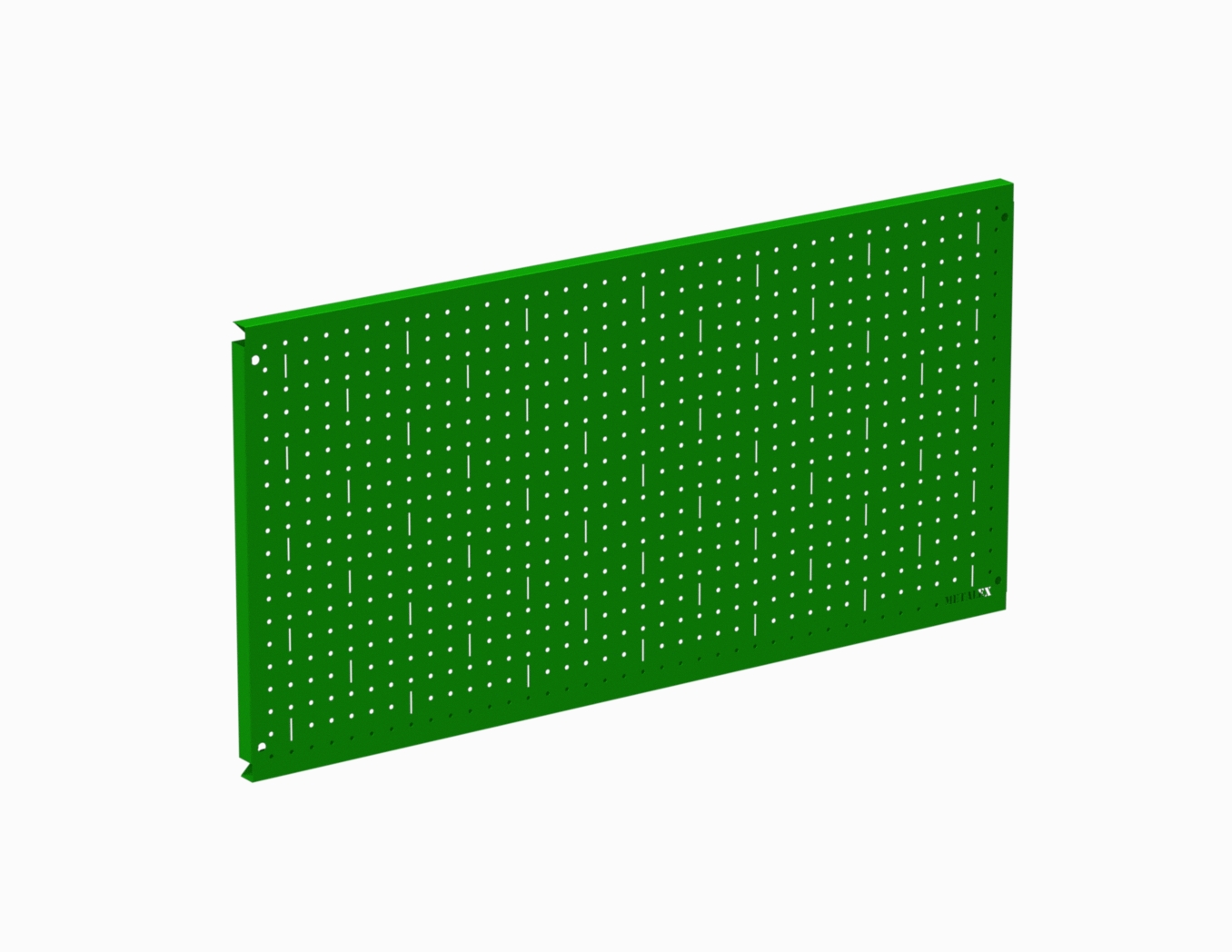 Металлическая перфопанель Metalex 600х1600 зелёная