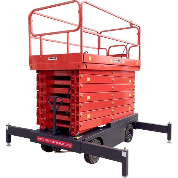 Ножничный подъемник с электроподъемом и аккумулятором GROST Tower 0.5-11 (DC/AC)