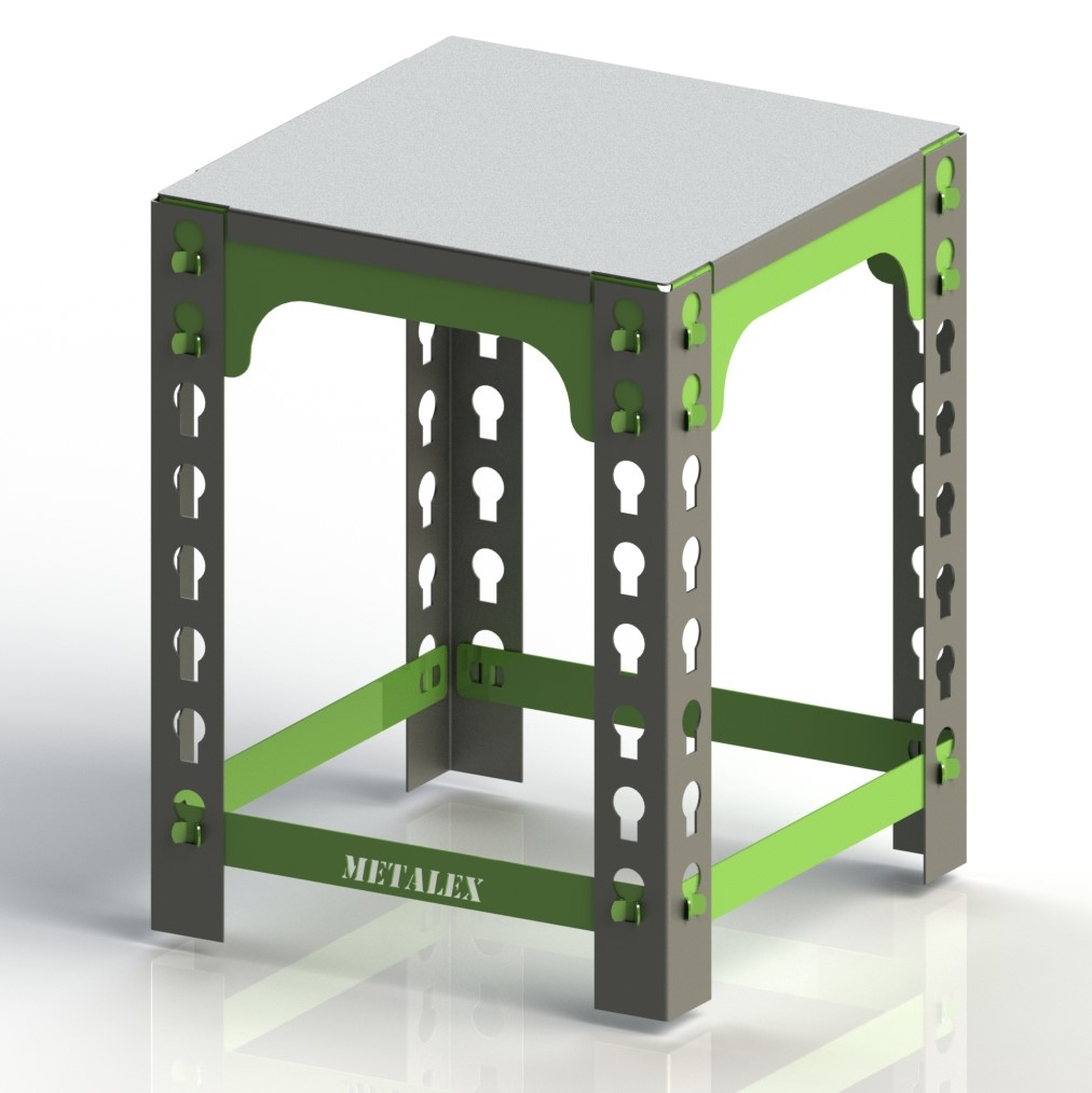 Табурет Metalex 300х300х450