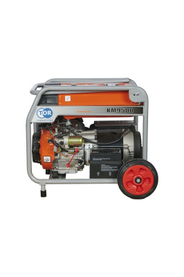 Генератор бензиновый 7,0 кВт 220В 27 л с электростартером и колесами TOR KM9500H