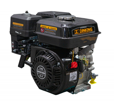 Двигатель Dinking DK168F-1-C(S) (6,5лс, 20мм вал, ручной стартер, датчик масла)