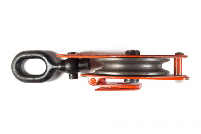 Блок монтажный однорольный с  ушком TOR HQG(L) K1-10,0 т с откидной щекой